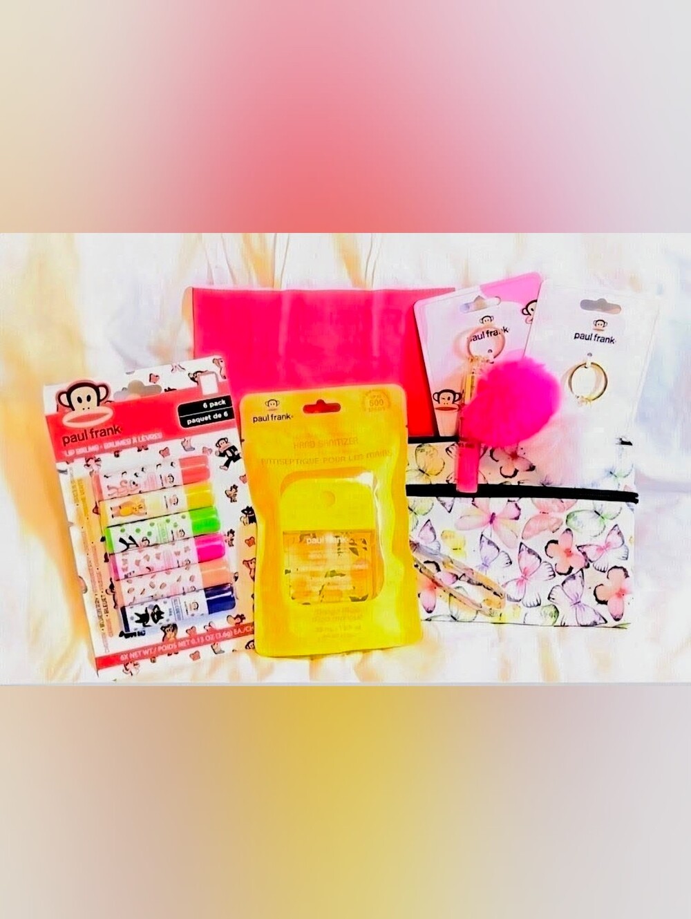 🐵Paul Frank Julius The Monkey & Juncture Wristlet Y2K Beauty Purse Bundle Kit